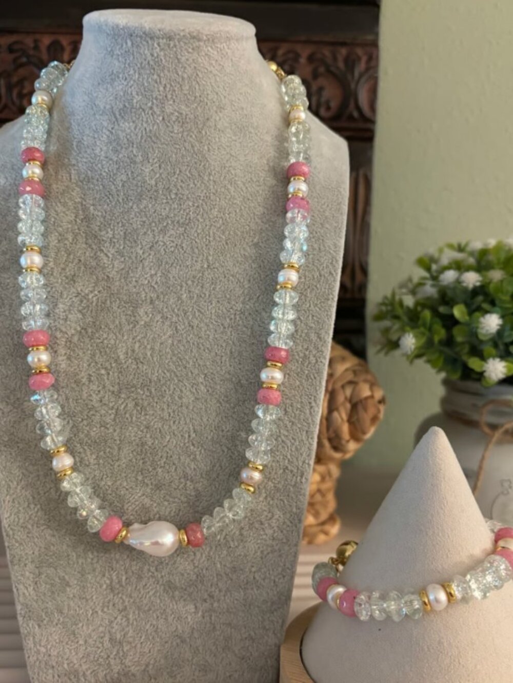Bar By Alexa Rae- Hannah Necklace & Bracelet Set- Summer Dream in Gold
